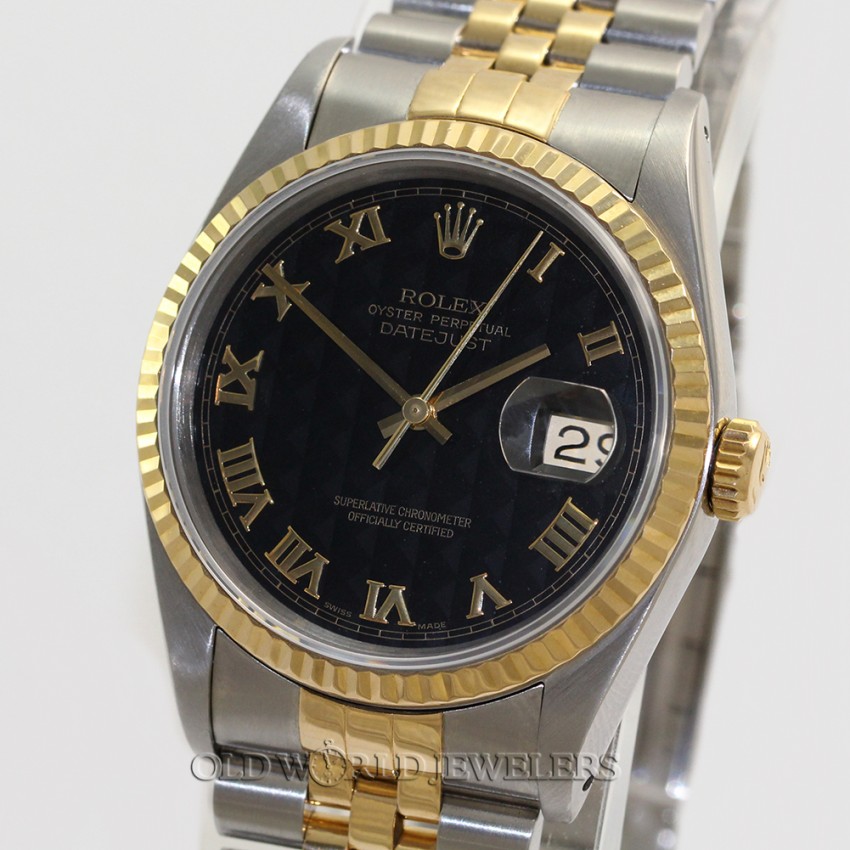 Rolex Datejust 16233 18K Gold Steel 